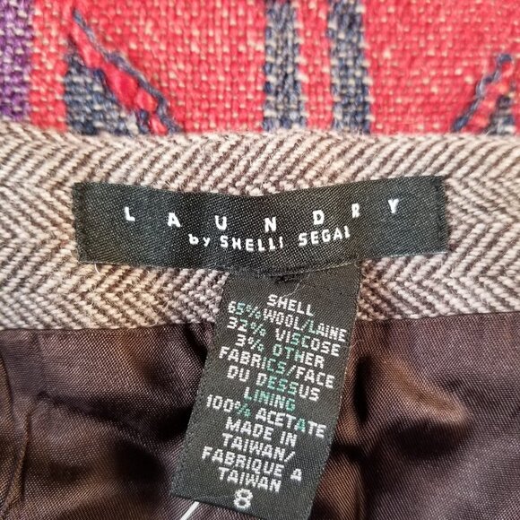 Laundry by Shelli Segal Belted Mini Straight Skirt - Picture 3 of 7